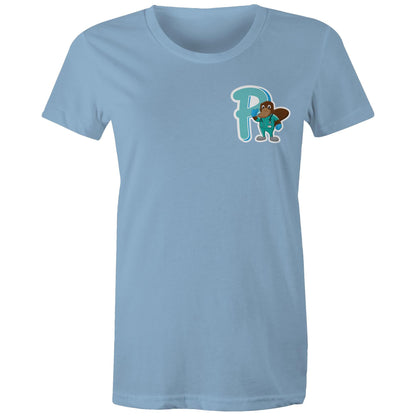 Presley the Platypus Tee - Community Collab with Platypus Ward - Women's - The Shed Threads