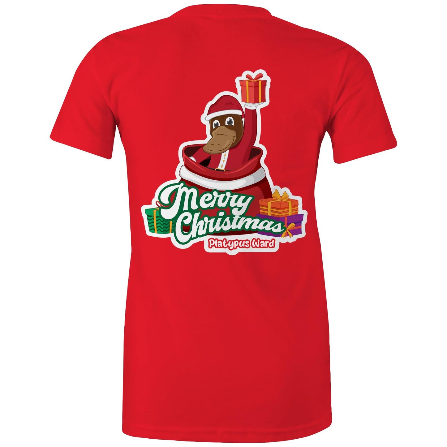 Platypus Christmas Tee - Community Collab with Platypus Ward - Women's - The Shed Threads