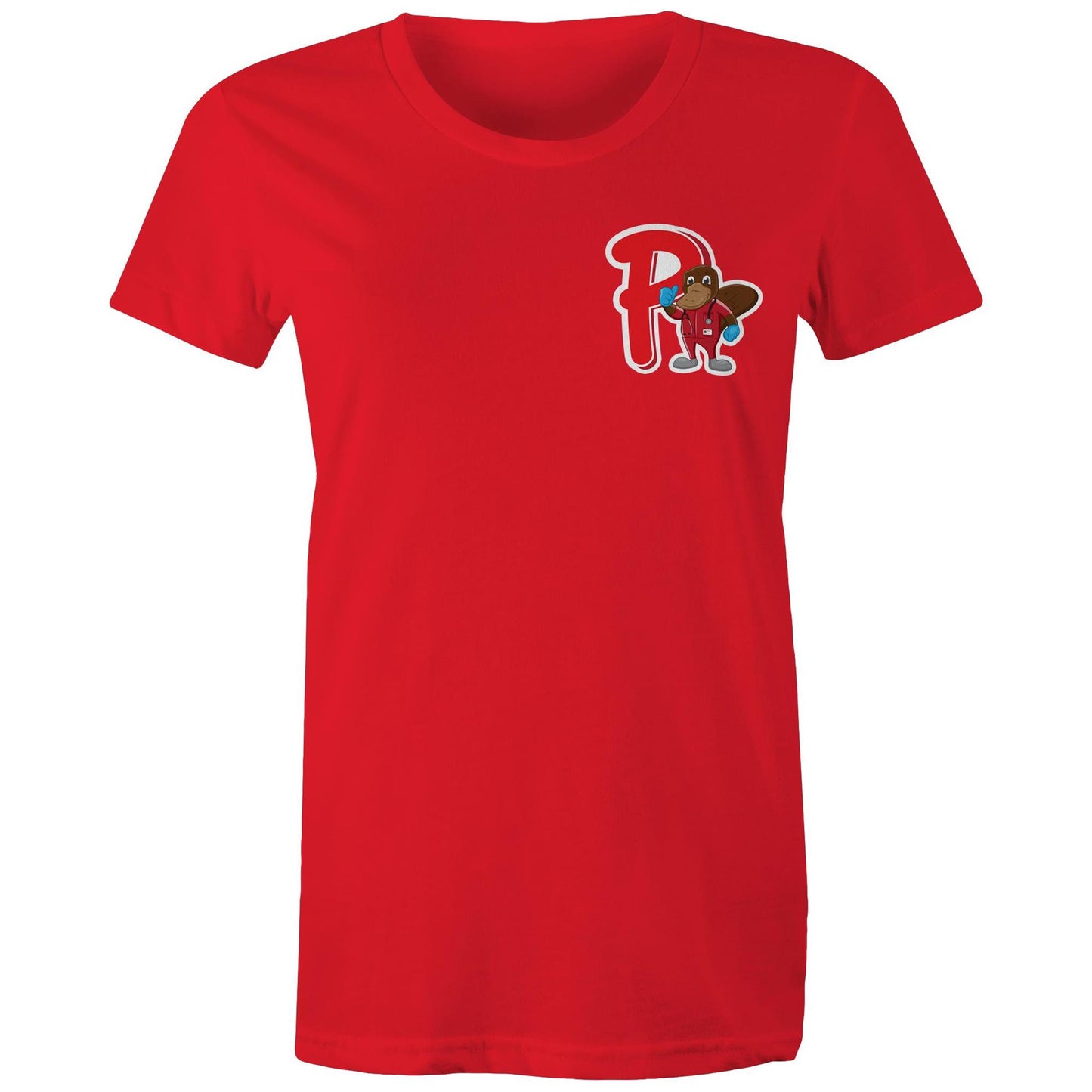 Presley the Platypus Tee - Community Collab with Platypus Ward - Women's - The Shed Threads